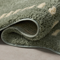 Valerie (Chris Loves Julia × Loloi) VLR-01 Bath Mat [Lagoon/Ivory]