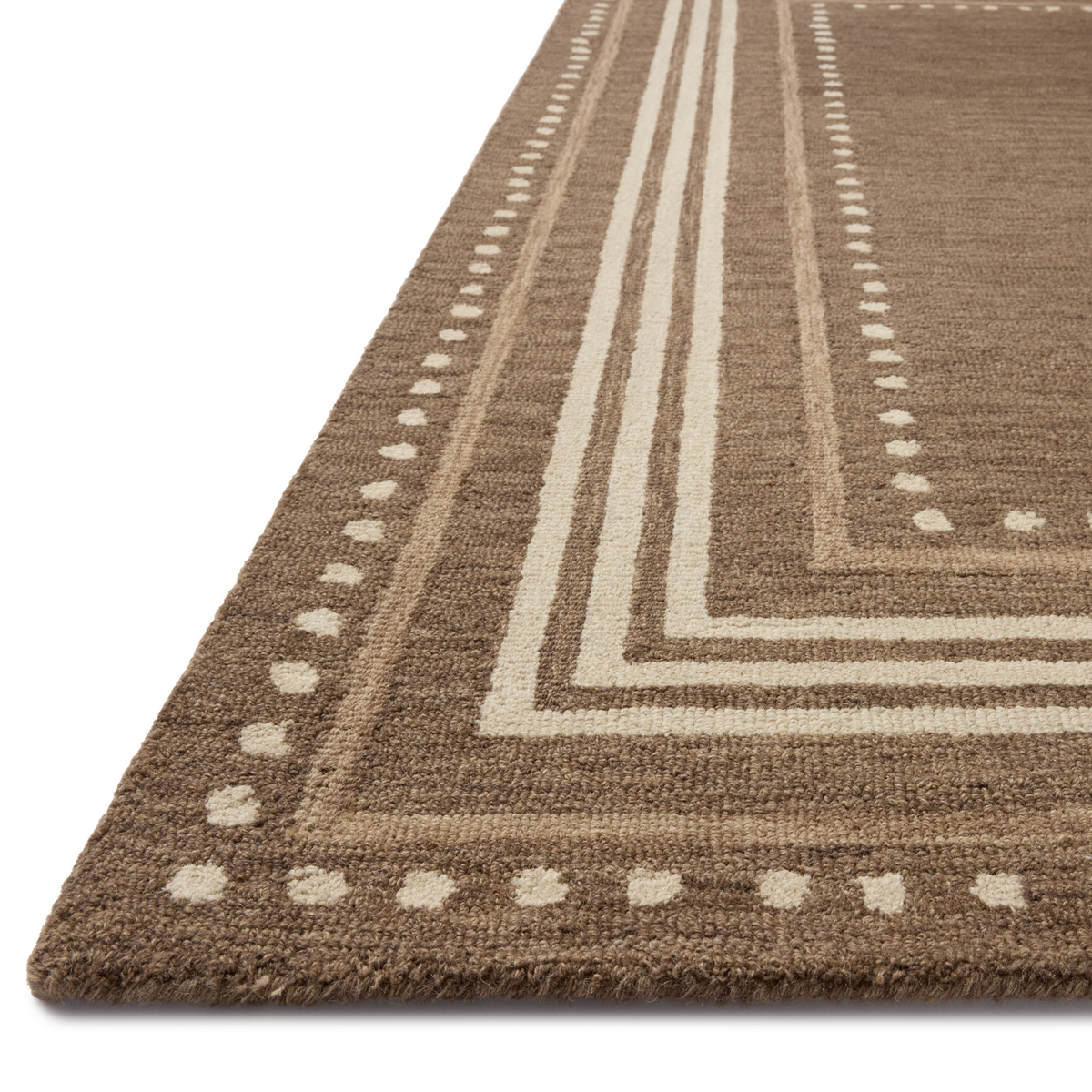Alfie (Chris Loves Julia × Loloi) ALF-02 Rug [Bark/Natural]