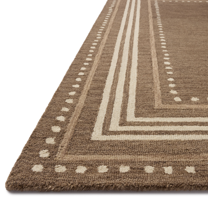 Alfie (Chris Loves Julia × Loloi) ALF-02 Rug [Bark/Natural]