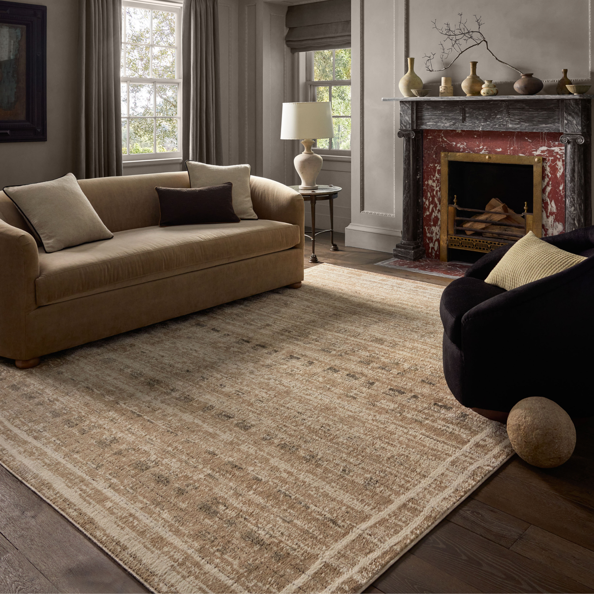 Bleecker BLE-07 (Jeremiah Brent × Loloi) Rug [Khaki/Natural]