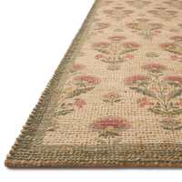 Rue (Chris Loves Julia × Loloi) RUE-01 Rug [Sage/Blush]