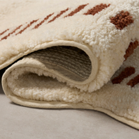 Valerie (Chris Loves Julia × Loloi) VLR-01 Bath Mat [Ivory/Brick]