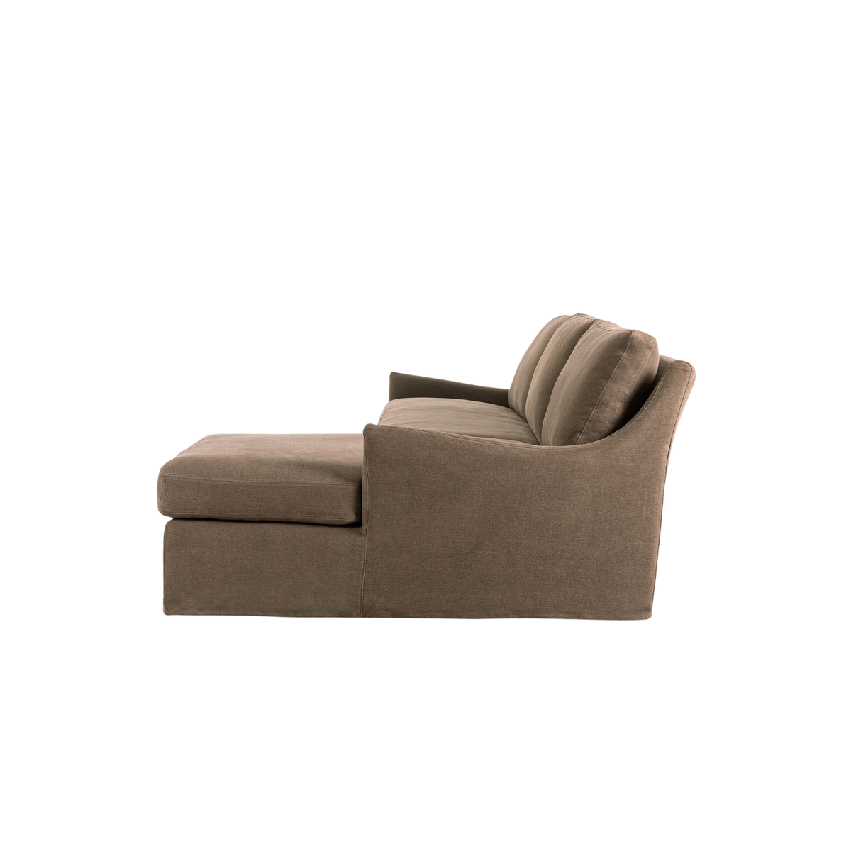Monette Slipcover 2-PC Sectional [in Broadway Coffee]