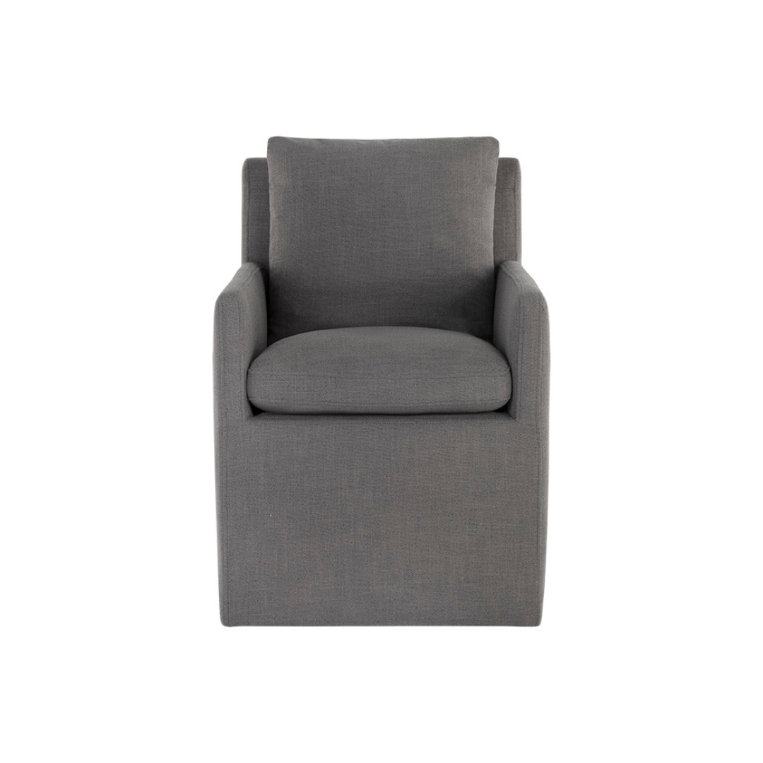 Glendale Wheeled Dining Armchair