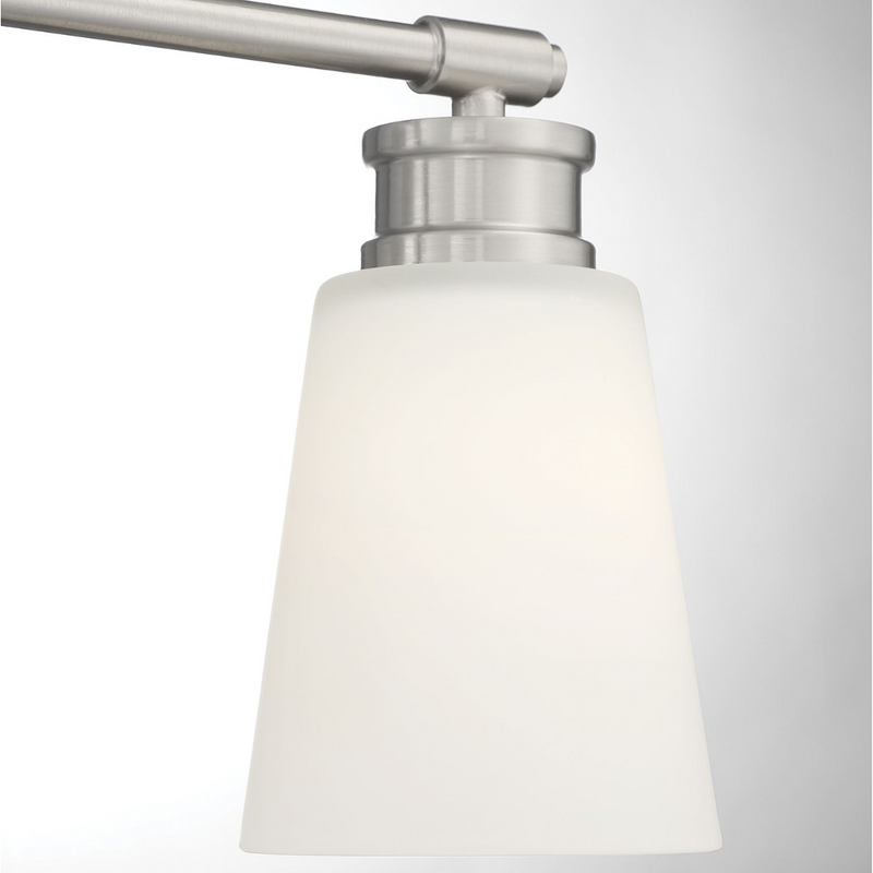 3-Light Milk Glass Vanity Light