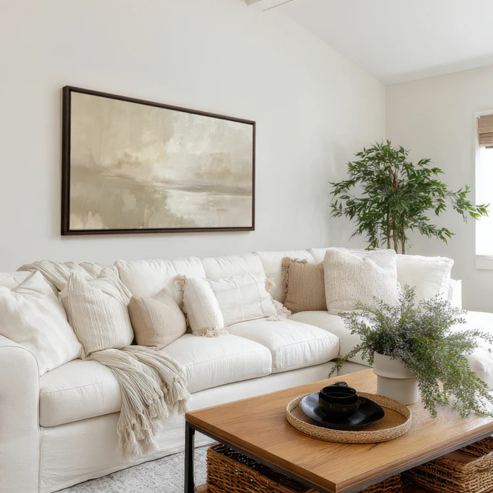 Ivory Lake [Artwork on Stretched Canvas]