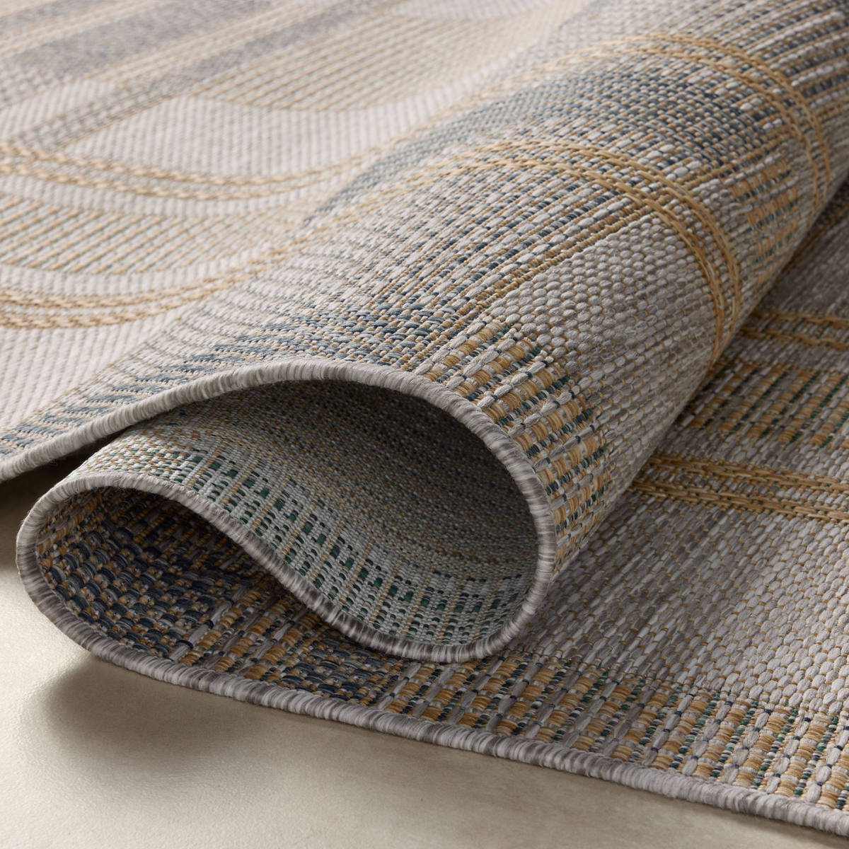 Birch BIR-05 Indoor/Outdoor Rug [Bone/Gold]