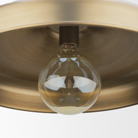 Keller 18"W Antiqued Brass Pendant