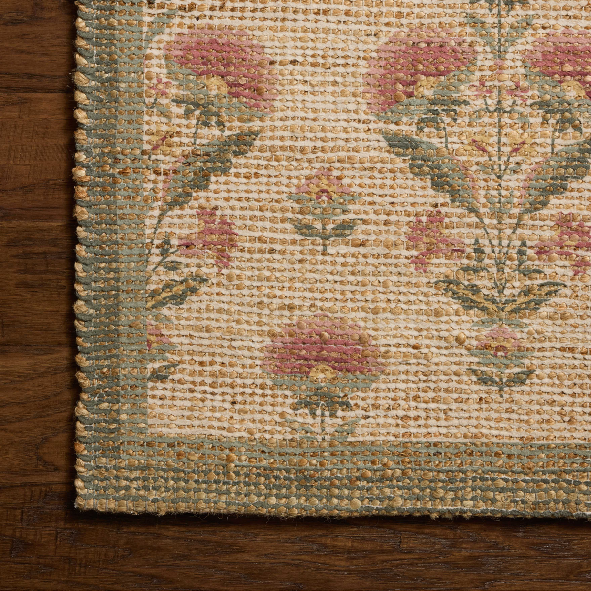 Rue (Chris Loves Julia × Loloi) RUE-01 Rug [Sage/Blush]