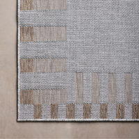 Topanga (Amber Lewis × Loloi) TOP-08 Indoor/Outdoor Rug [Silver/Natural]