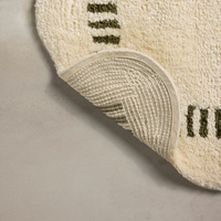 Valerie (Chris Loves Julia × Loloi) VLR-01 Bath Mat [Ivory/Green]