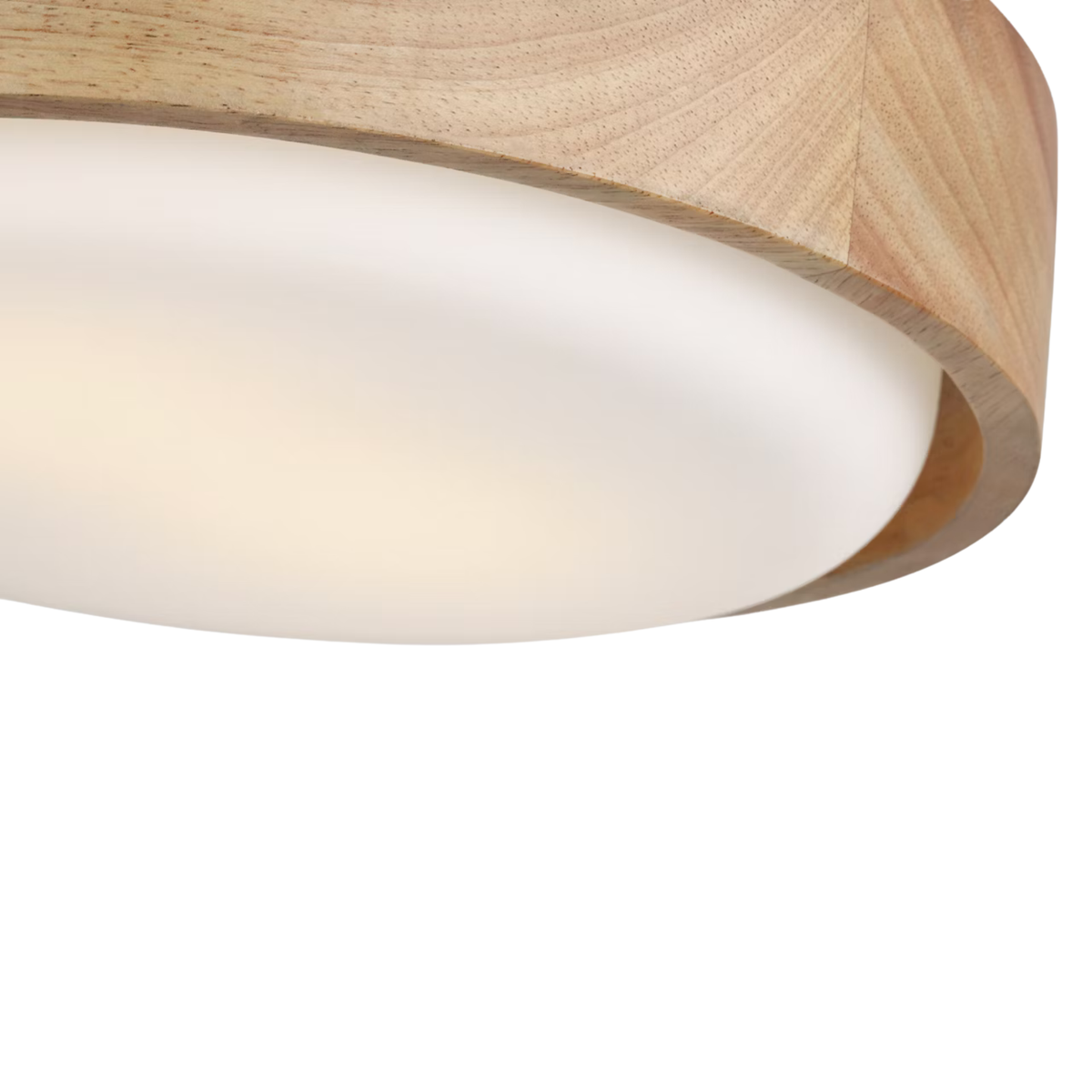 Aurelle 13" Honey Wood Flush Mount