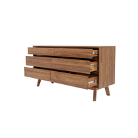 Gia 6-Drawer Dresser [Warm Pecan]