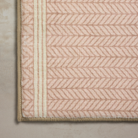 Marvin (Chris Loves Julia × Loloi) MRV-01 Bath Mat [Blush/Ivory]