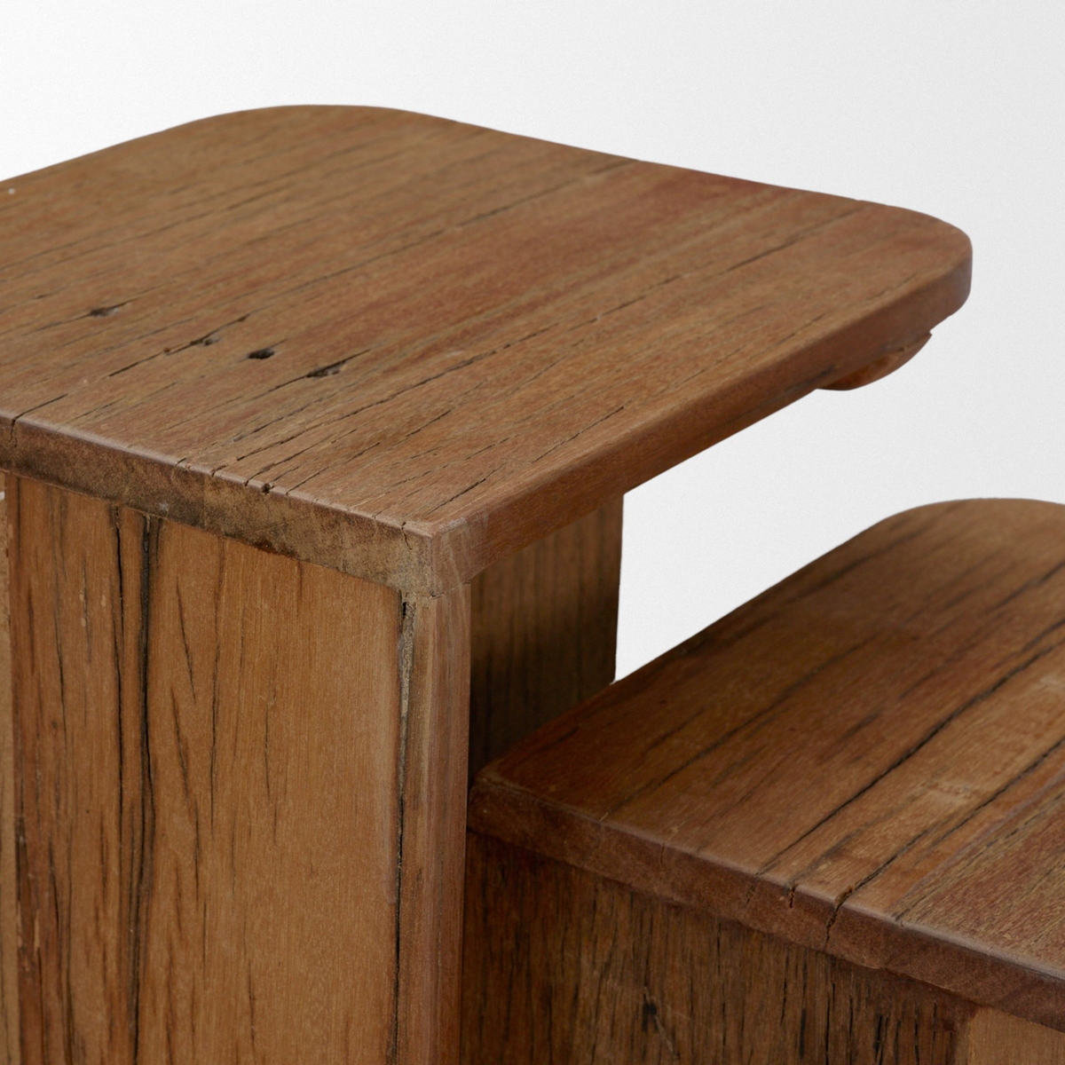 Lucan Reclaimed Wood Nesting End Table Set