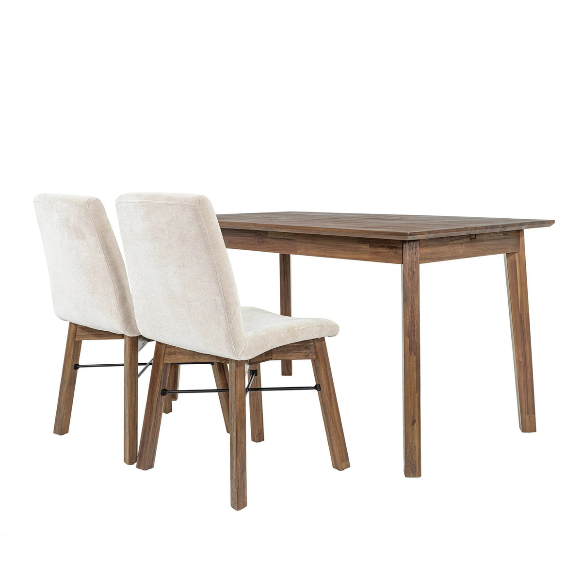 Gia Small Extension Dining Table [55 to 71" - Warm Pecan]