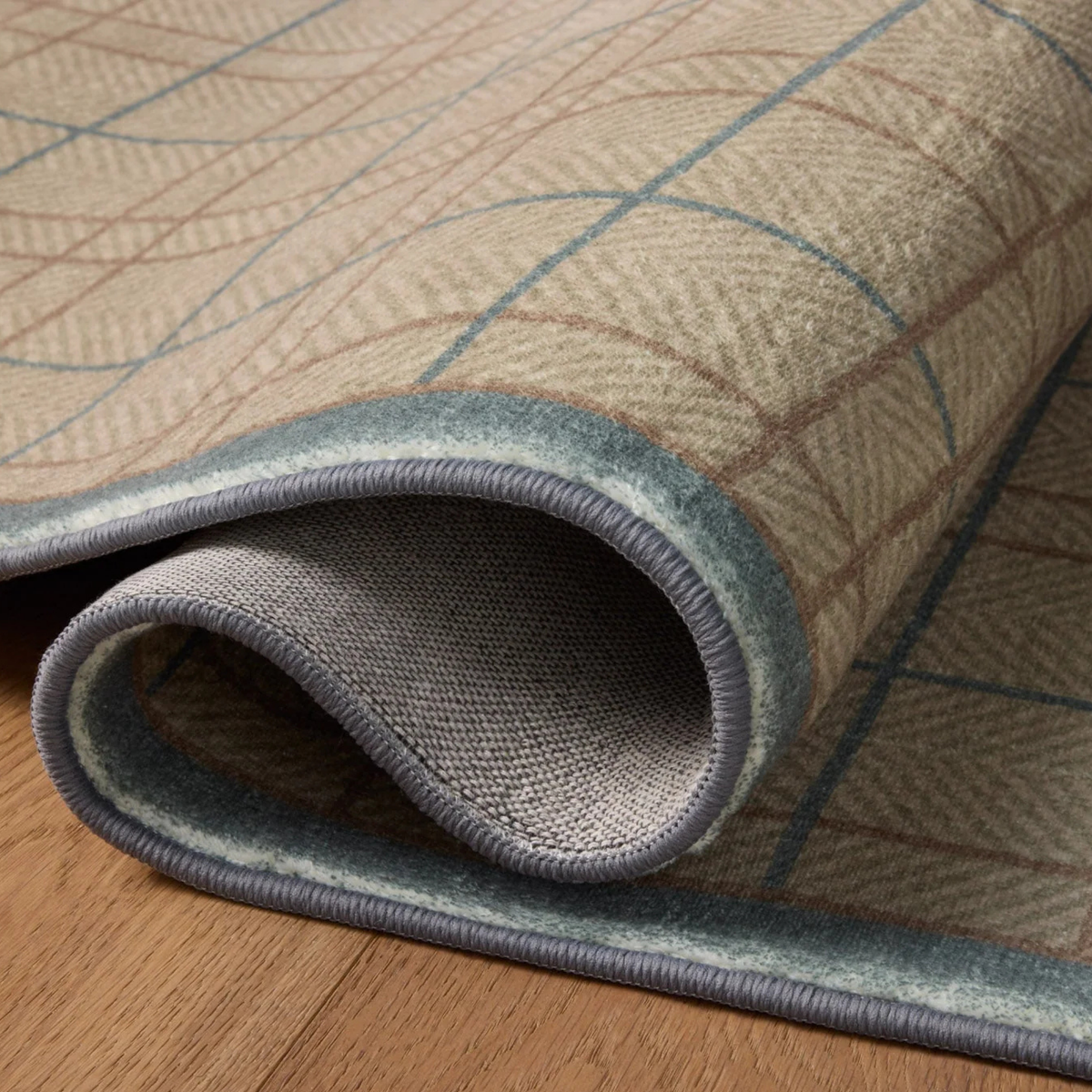 Bobby (Chris Loves Julia × Loloi) BOB-03 Rug [Sage/Denim]