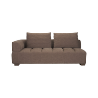 Warner Channel 2-Piece Long Sofa [Brown]