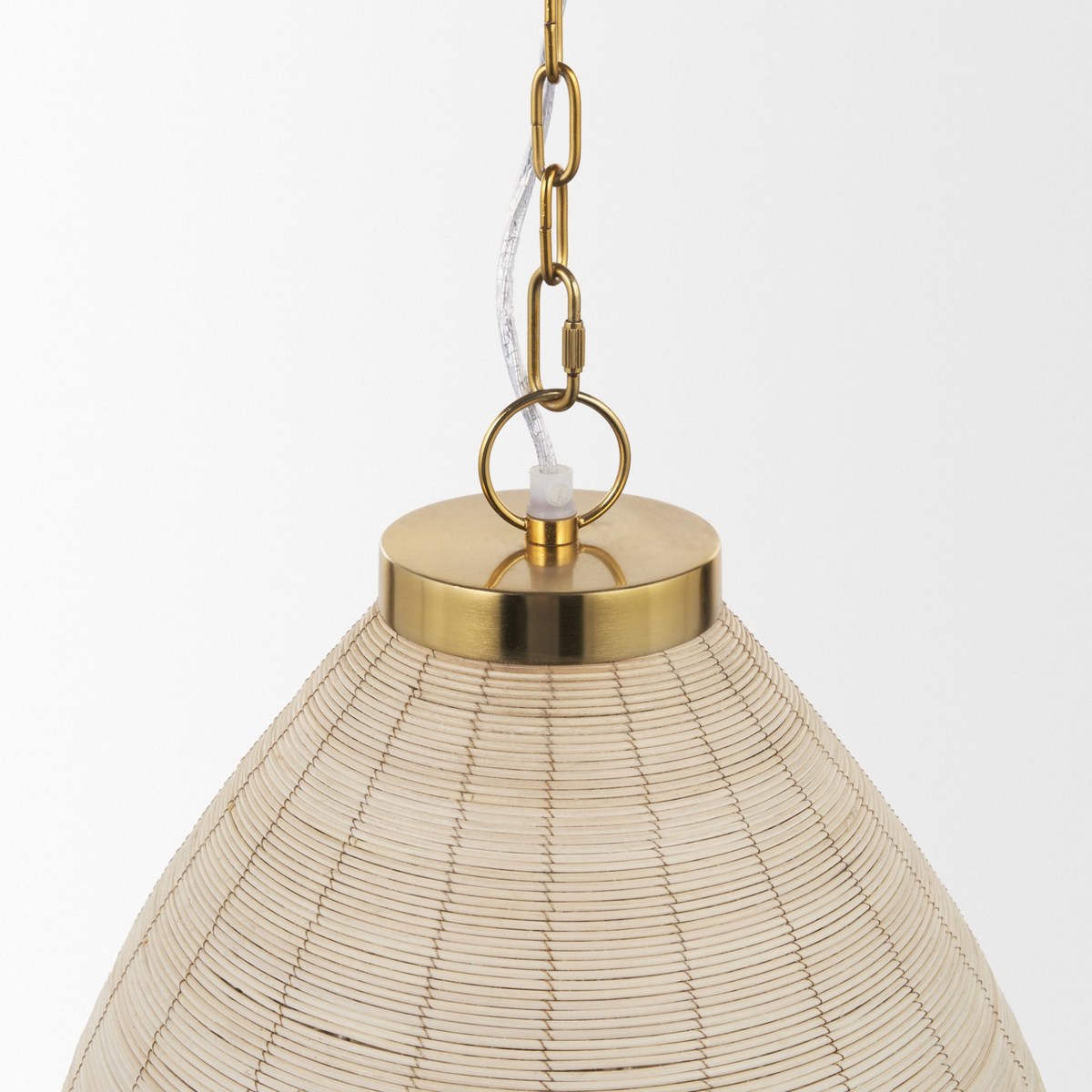 Saliha Handwoven Cane Pendant Light