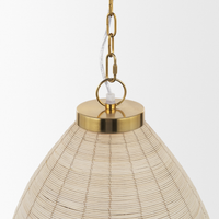 Saliha Handwoven Cane Pendant Light