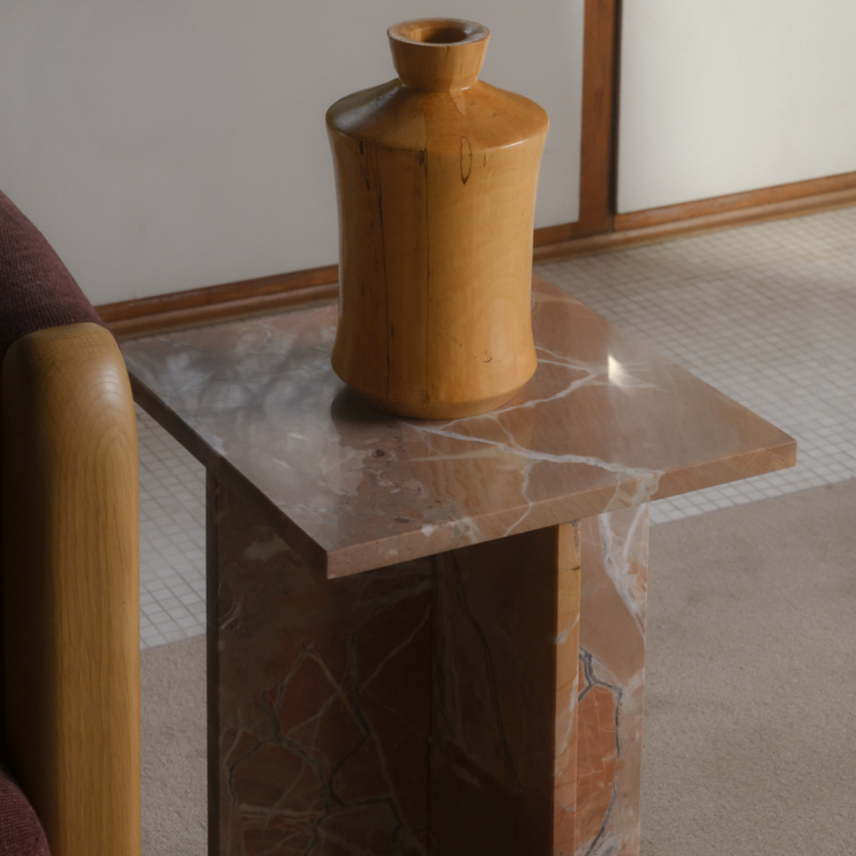 Beatrix Marble Accent Table