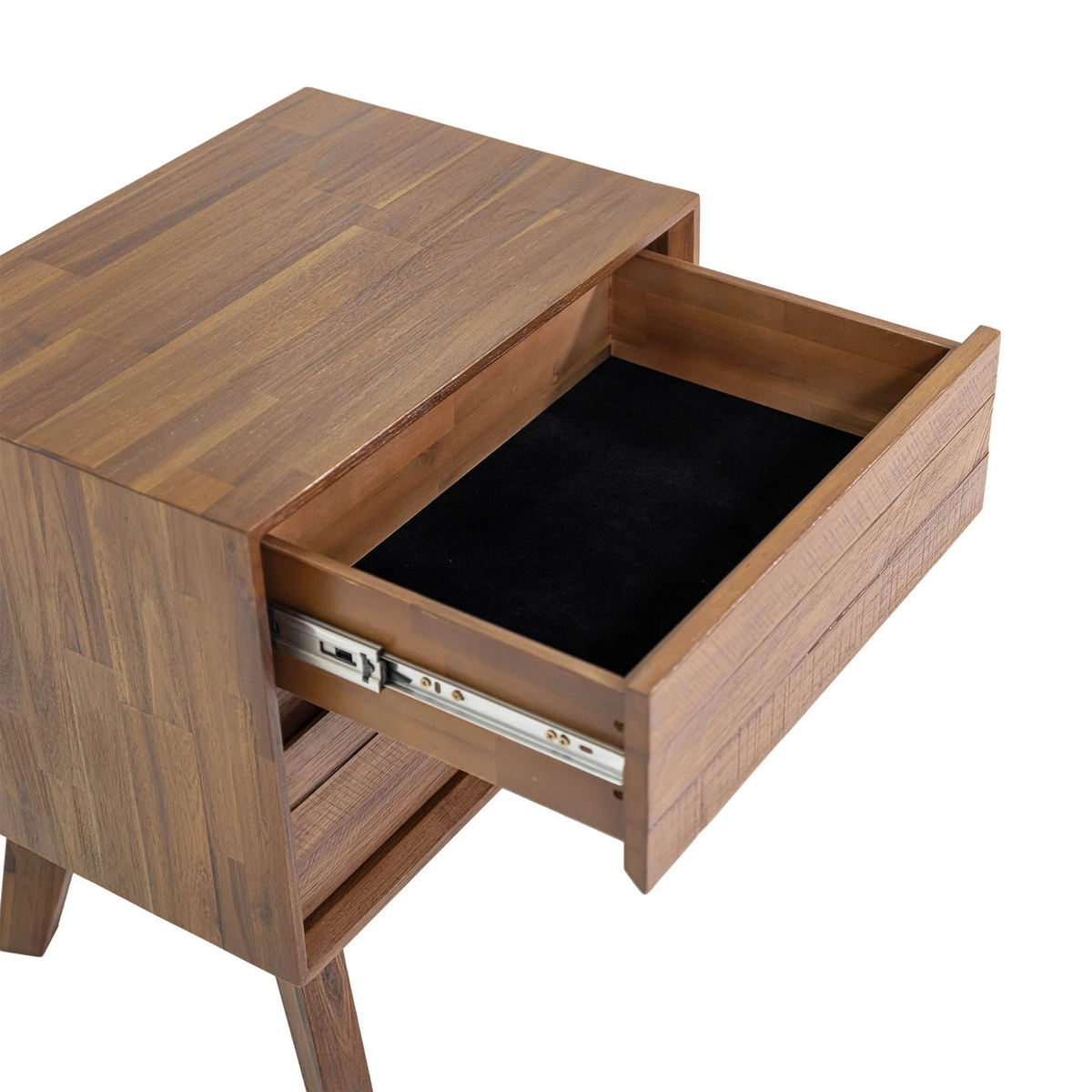 Gia 2-Drawer Nightstand [Warm Pecan]
