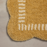 Valerie (Chris Loves Julia × Loloi) VLR-01 Bath Mat [Wheat/Ivory]