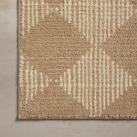 Lawrence (Chris Loves Julia × Loloi) LAW-01 Bath Mat [Sand/Ivory]