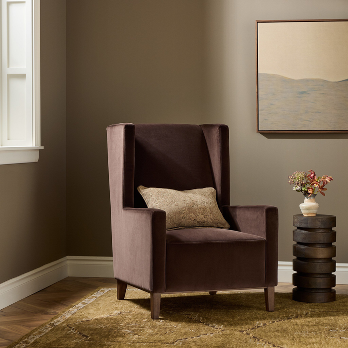 Savita Wing Chair [Performance Surrey Cocoa]
