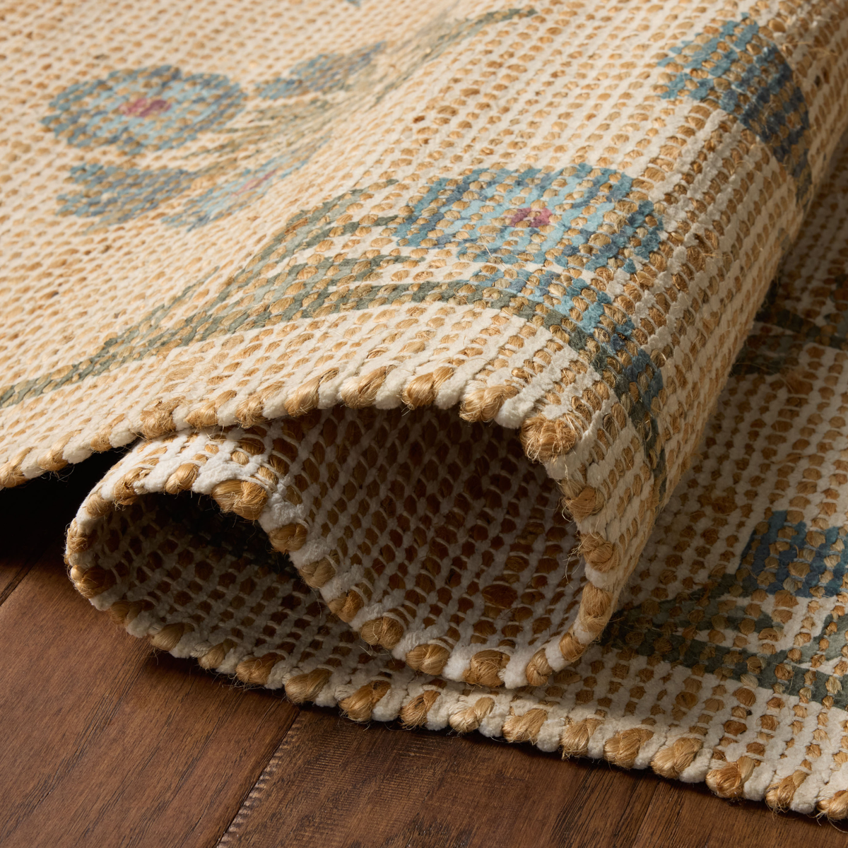 Rue (Chris Loves Julia × Loloi) RUE-04 Rug [Moss/Blue]
