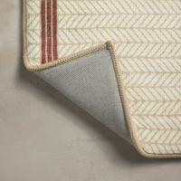 Marvin (Chris Loves Julia × Loloi) MRV-01 Bath Mat [Ivory/Brick]