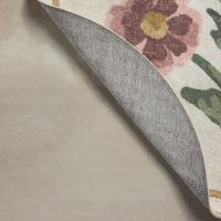 Clove CLO-01 (Chris Loves Julia × Loloi) Round Bath Mat [Ivory/Pink]