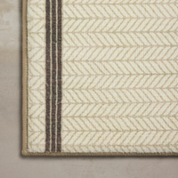 Marvin (Chris Loves Julia × Loloi) MRV-01 Bath Mat [Ivory/Charcoal]
