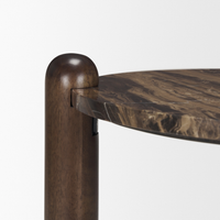Jovia Marble-Top Side Table