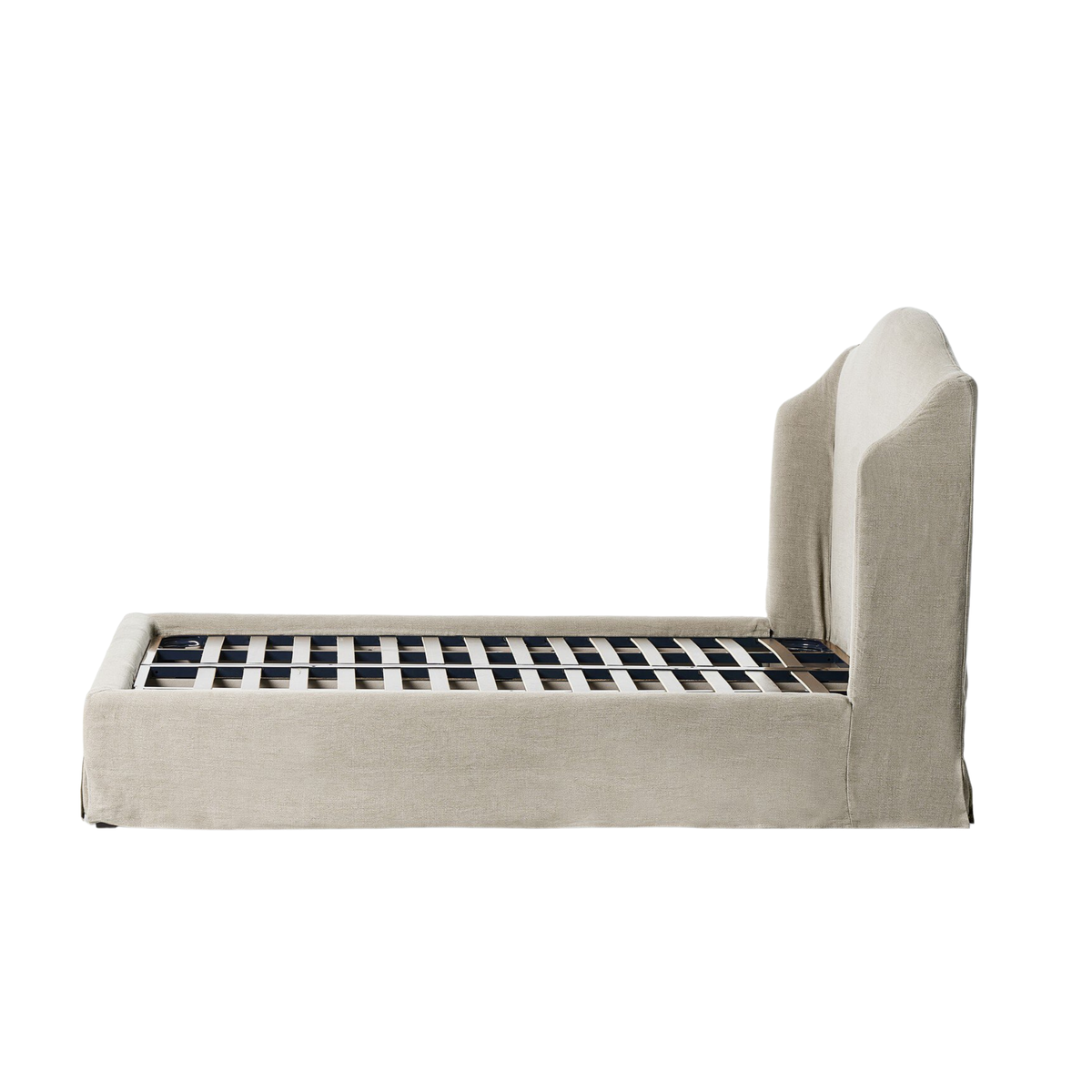 Meryl Slipcover King Bed [Broadway Stone]