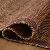 Gertrude (Amber Lewis × Loloi) GRT-01 Rug [Natural/Plum]