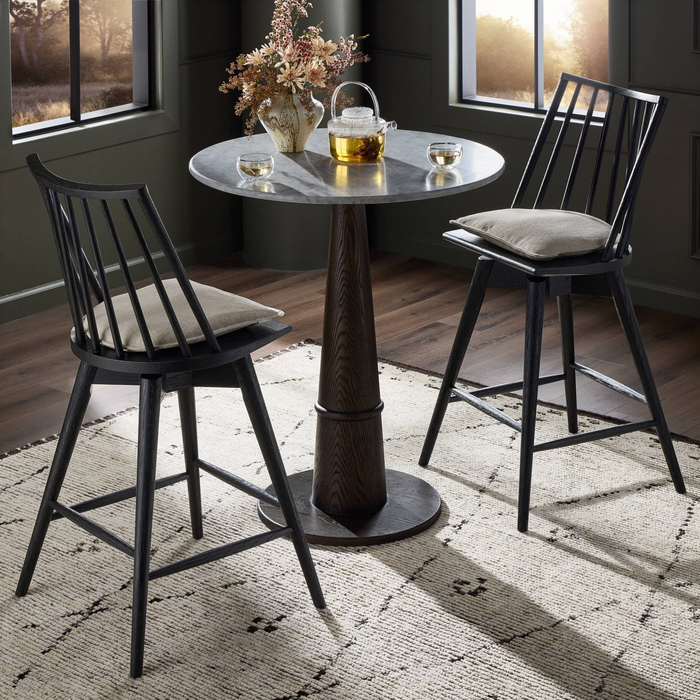 Lewis Swivel Counter Stool w/ Cushion