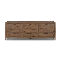 Gael 9 Drawer Dresser - Weathered Oak