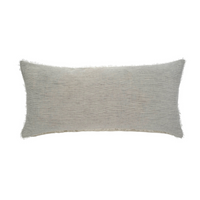 Lina Linen Pillow Grey Stripe - 14" x 31"