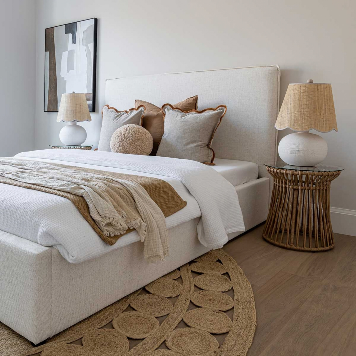Jordan Storage Bed [Cream]