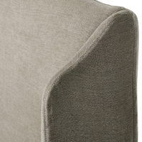 Meryl Slipcover King Bed [Broadway Stone]