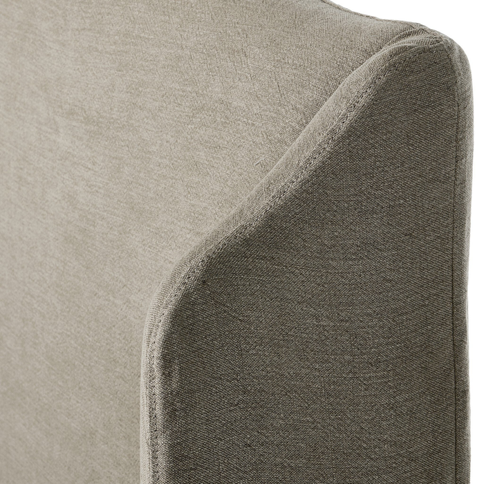 Meryl Slipcover King Bed [Broadway Stone]