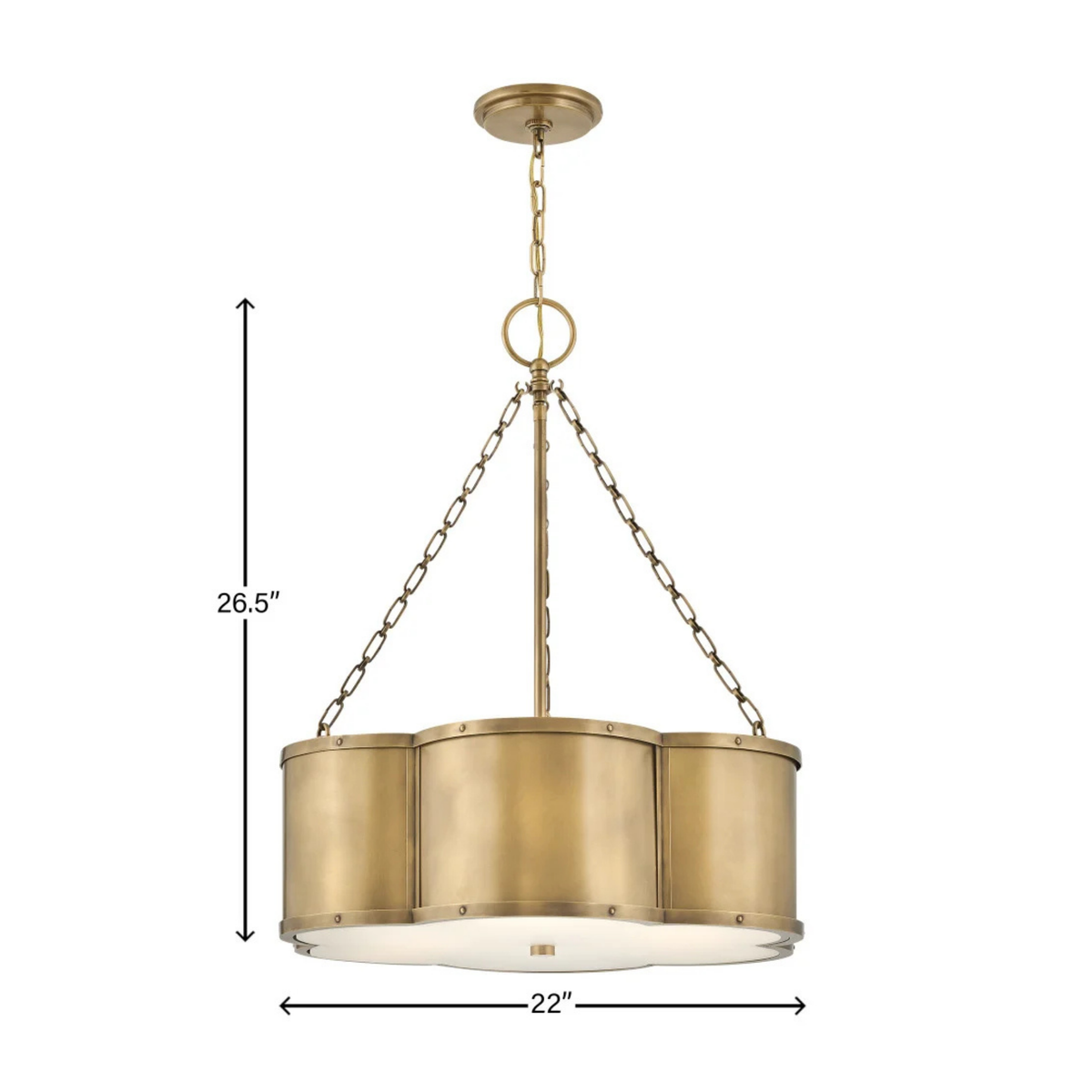 Chance 22" Drum Chandelier