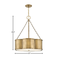 Chance 22" Drum Chandelier