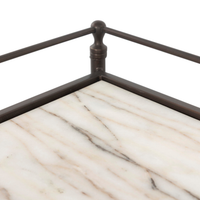 Eisen Nightstand [Striated Marble]
