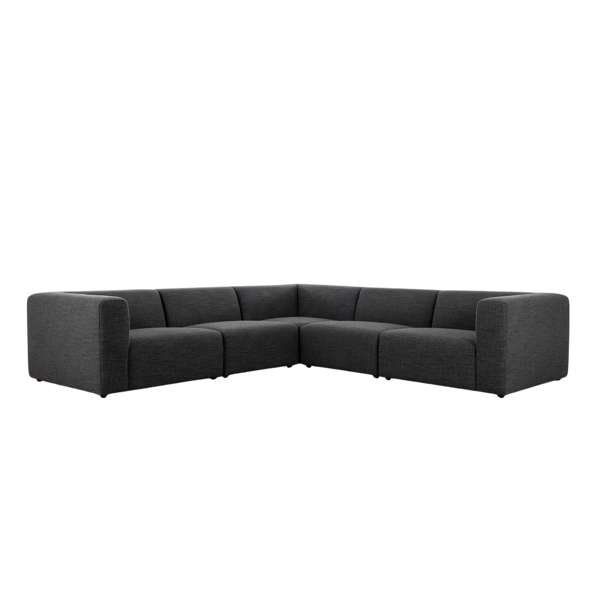Lawndale 5-Piece Sectional [Saxon Charcoal]