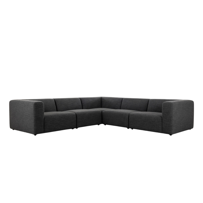 Lawndale 5-Piece Sectional [Saxon Charcoal]