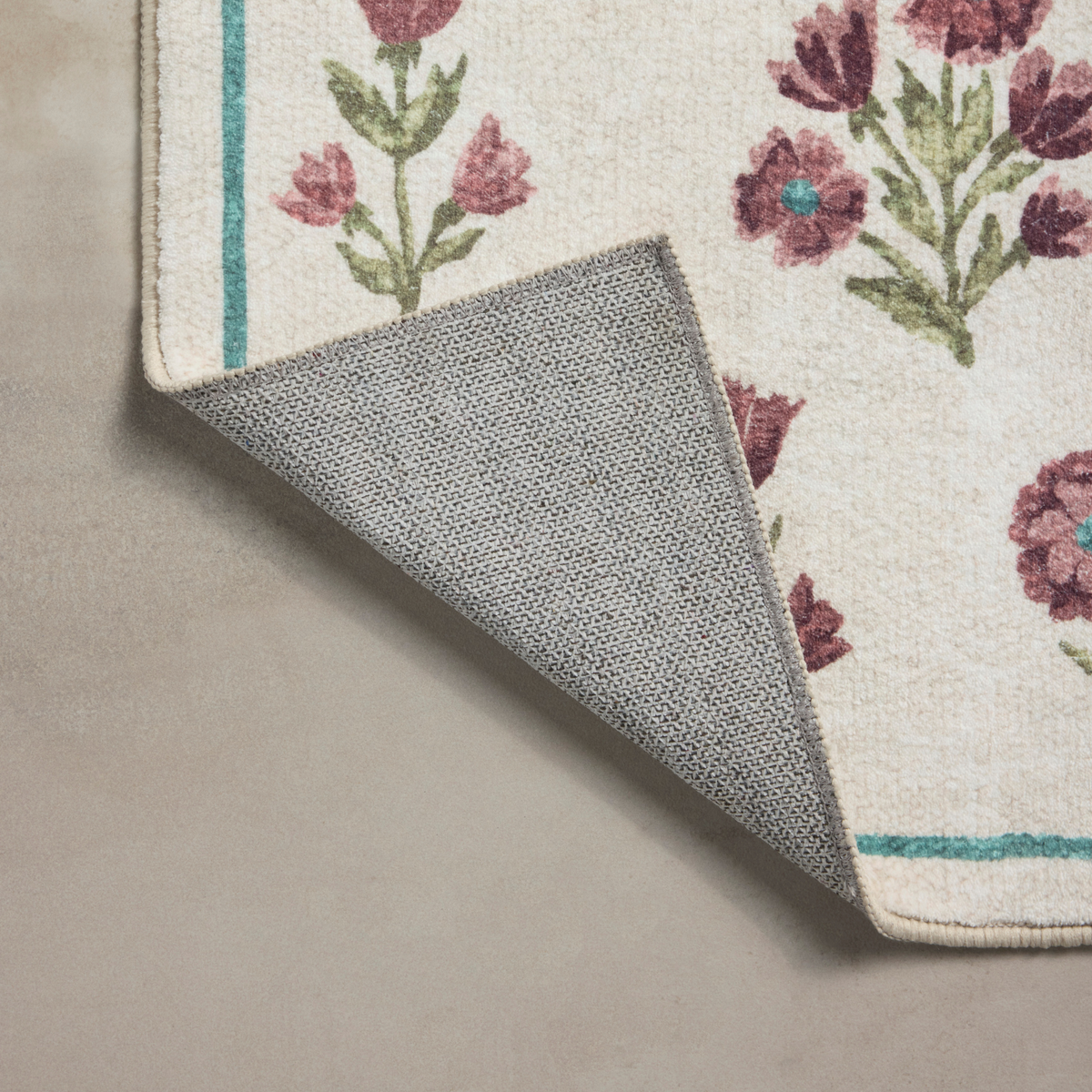 Clove CLO-02 (Chris Loves Julia × Loloi) Bath Mat [Ivory/Plum]
