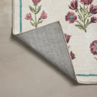 Clove CLO-02 (Chris Loves Julia × Loloi) Bath Mat [Ivory/Plum]