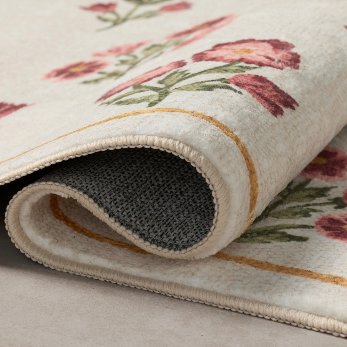 Clove CLO-02 (Chris Loves Julia × Loloi) Bath Mat [Ivory/Rose]